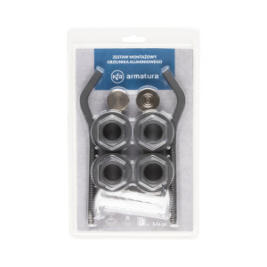 Zestaw korków grzejnikowych kpl. GRAFITOWY